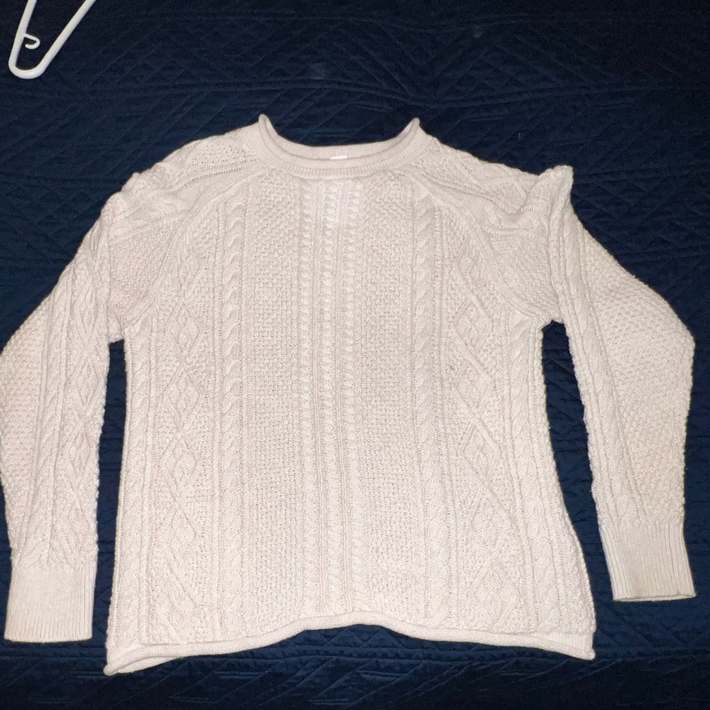 JCrew crewcuts cableknit rollneck oatmeal color sweater, kids, boys size 8